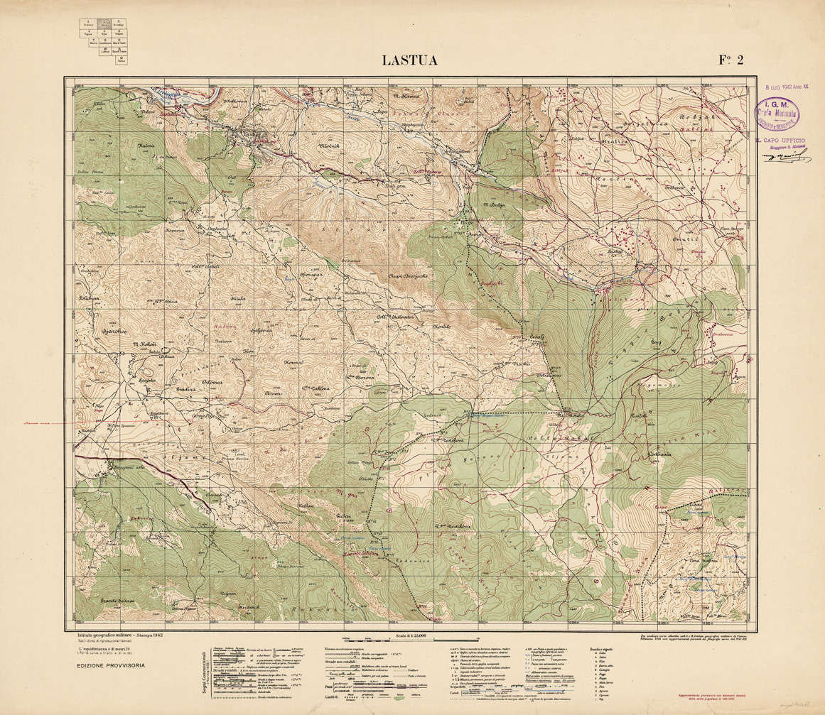 (N:35414) CARTA DELLE BOCCHE DI CATTARO - FOGLIO 02 - LASTUA (SE008289) Carte e stampe antiche: riproduzione a colori su carta (formato A1)