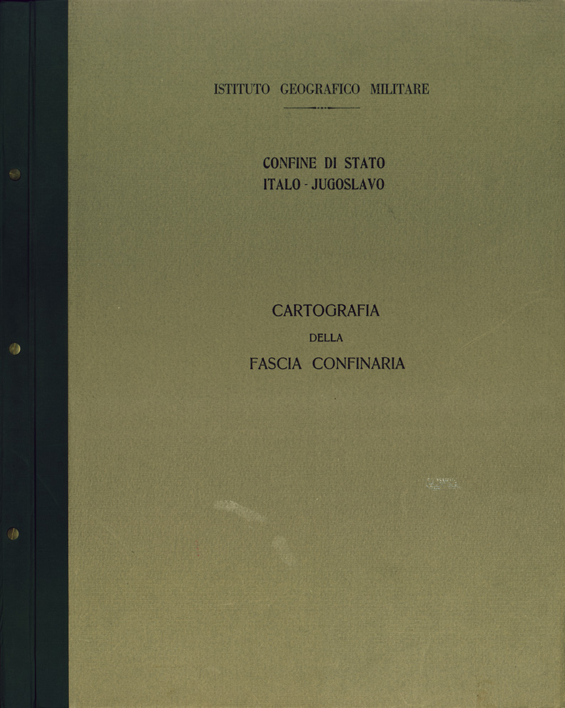 (N:33921) CONFINE DI STATO ITALO - JUGOSLAVO CARTOGRAFIA DELLA FASCIA CONFINARIA (COPERTINA RACCOGLITORE) (SE008398) Carte e stampe antiche: riproduzione a colori su carta (formato A1)