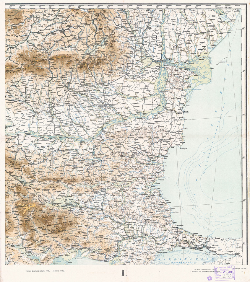 (N:34119) EUROPA ORIENTALE DER EUROPAISCHE ORIENT FOGLIO II (SE008520) Carte e stampe antiche: riproduzione a colori su carta (formato A1)