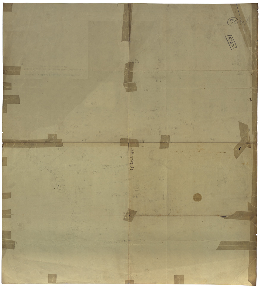 (N:34990) ALTOPIANO CARSICO (fronte e retro) (SE008683, SE008684) Carte e stampe antiche: riproduzione a colori su carta (formato A1)