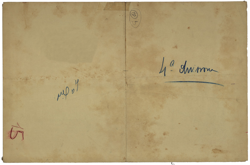 (N:35005) MONTE SABOTINO (fronte e retro) (SE008707, SE008708) Carte e stampe antiche: riproduzione a colori su carta (formato A1)