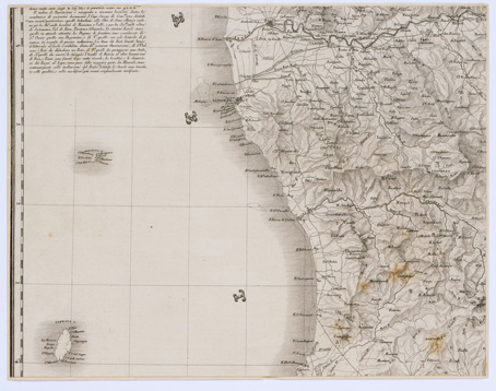 (N:291) CARTA GEOMETRICA DELLA TOSCANA - Pasqui n. 19 - Tavola 2 (B0000137) Carte e stampe antiche: riproduzione a colori su carta (formato A1)