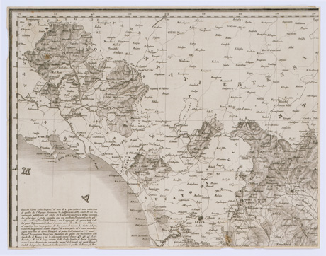 (N:290) CARTA GEOMETRICA DELLA TOSCANA - Pasqui n. 19 - Tavola 1 (B0000138) Carte e stampe antiche: riproduzione a colori su carta (formato A1)