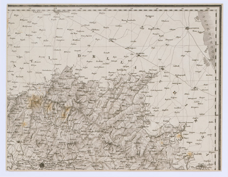 (N:180) CARTA GEOMETRICA DELLA TOSCANA - Pasqui n. 19 - Tavola 4 (B0000139) Carte e stampe antiche: riproduzione a colori su carta (formato A1)