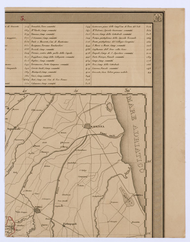 (N:11598) LA TOSCANA DIVISA IN COMUNITA'- Tavola 5 (B0000166) Carte e stampe antiche: riproduzione a colori su carta (formato A1)