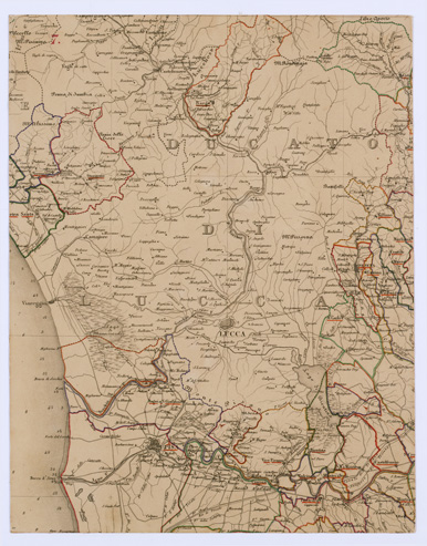 (N:11593) LA TOSCANA DIVISA IN COMUNITA'- Tavola 7 (B0000168) Carte e stampe antiche: riproduzione a colori su carta (formato A1)