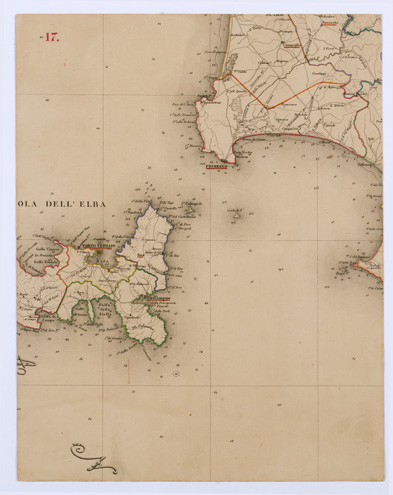 (N:11610) LA TOSCANA DIVISA IN COMUNITA' - Tavola 17 (B0000178) Carte e stampe antiche: riproduzione a colori su carta (formato A1)