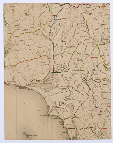 (N:11609) LA TOSCANA DIVISA IN COMUNITA' - Tavola 18 (B0000179) Carte e stampe antiche: riproduzione a colori su carta (formato A1)
