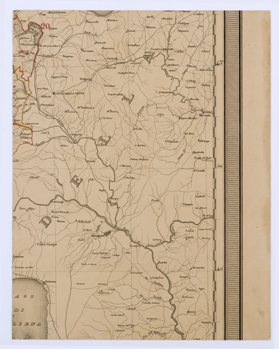 (N:11606) LA TOSCANA DIVISA IN COMUNITA' - Tavola 20 (B0000181) Carte e stampe antiche: riproduzione a colori su carta (formato A1)