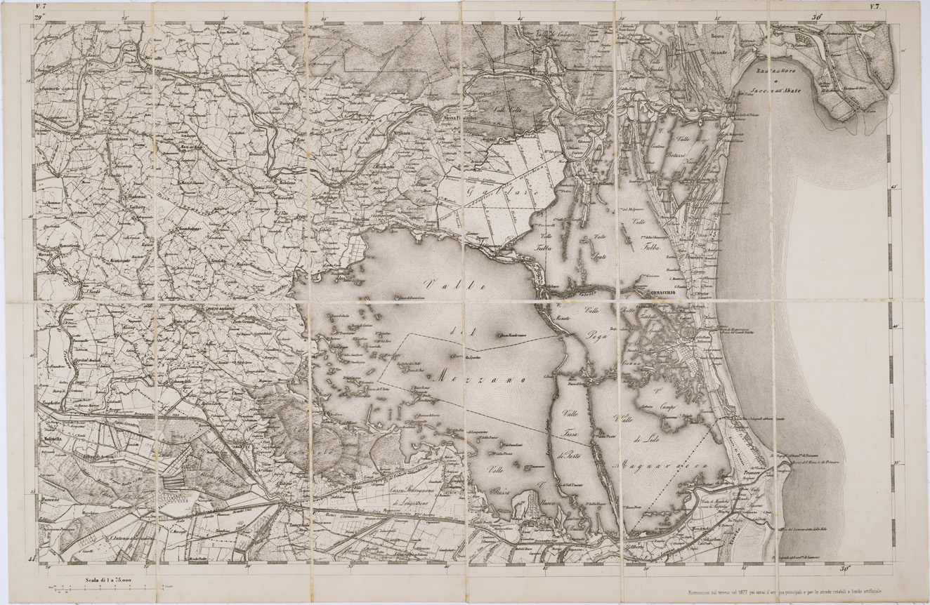 (N:7747) CARTA TOPOGRAFICA DELLA LOMBARDIA, DEL VENETO E DELL'ITALIA CENTRALE - Tavola F7 (B0000333) Carte e stampe antiche: riproduzione a colori su carta (formato A1)