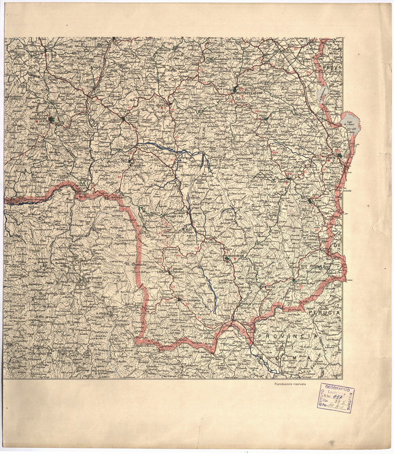 (N:7859) CARTA TOPOGRAFICA DELLA PROVINCIA DI SIENA RETE DELLE STRADE COMUNALI E PROVINCIALI  - Tavola 3 (B0000809) Carte e stampe antiche: riproduzione a colori su carta (formato A1)