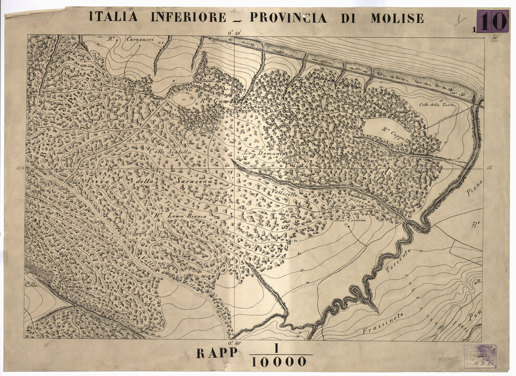 (N:14384) PROVINCIA DI MOLISE... - Tavola 1 (B0001253) Carte e stampe antiche: riproduzione a colori su carta (formato A1)