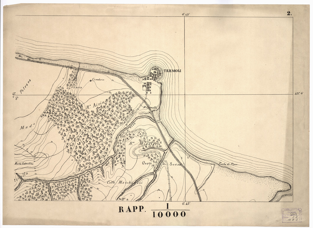 (N:14389) PROVINCIA DI MOLISE... - Tavola 2 (B0001254) Carte e stampe antiche: riproduzione a colori su carta (formato A1)