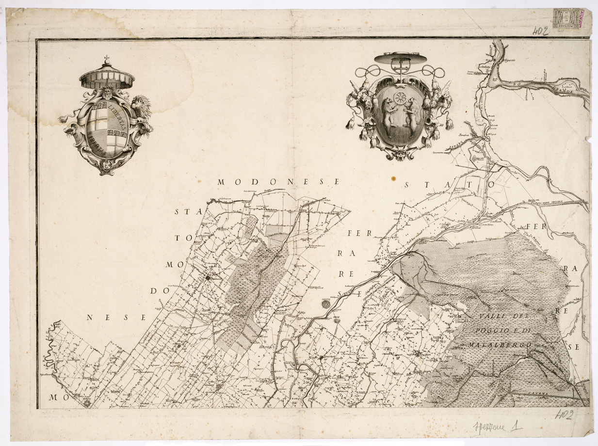(N:12125) CARTA DEL BOLOGNESE - Foglio 1 (B0002176) Carte e stampe antiche: riproduzione a colori su carta (formato A1)