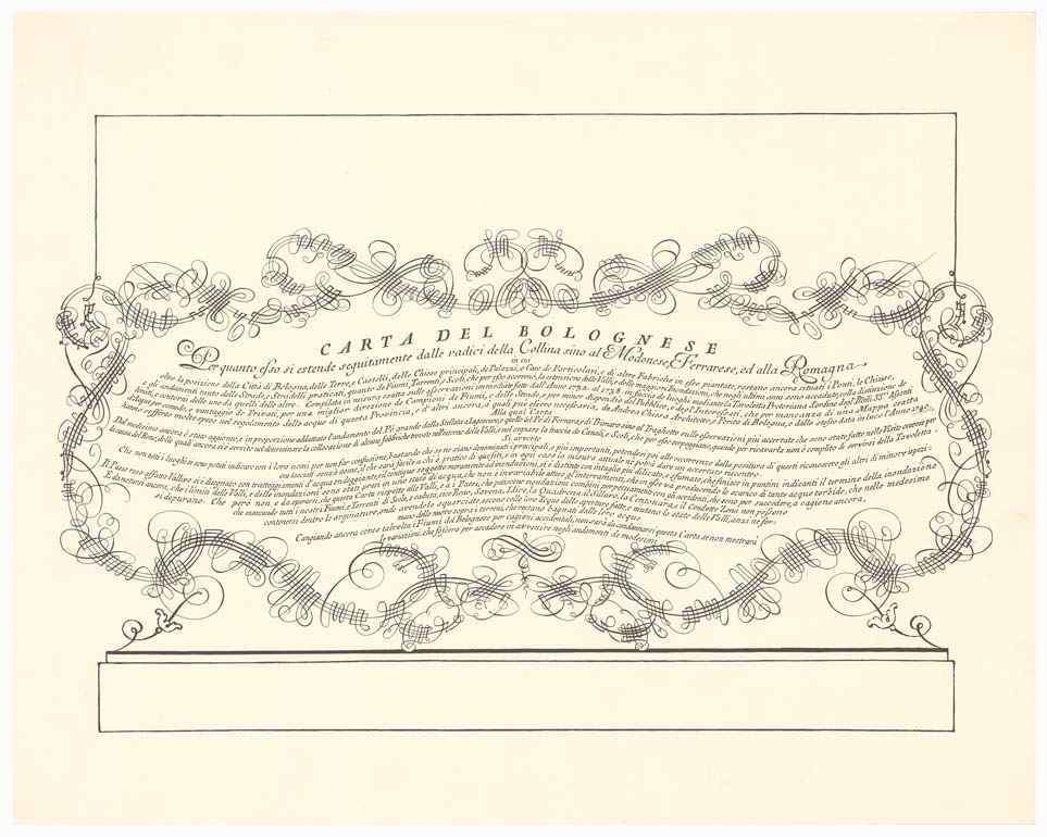 (N:8236) CARTA TOPOGRAFICA DI TUTTA LA PIANURA BOLOGNESE - Titolo (B0002284) Carte e stampe antiche: riproduzione a colori su carta (formato A1)