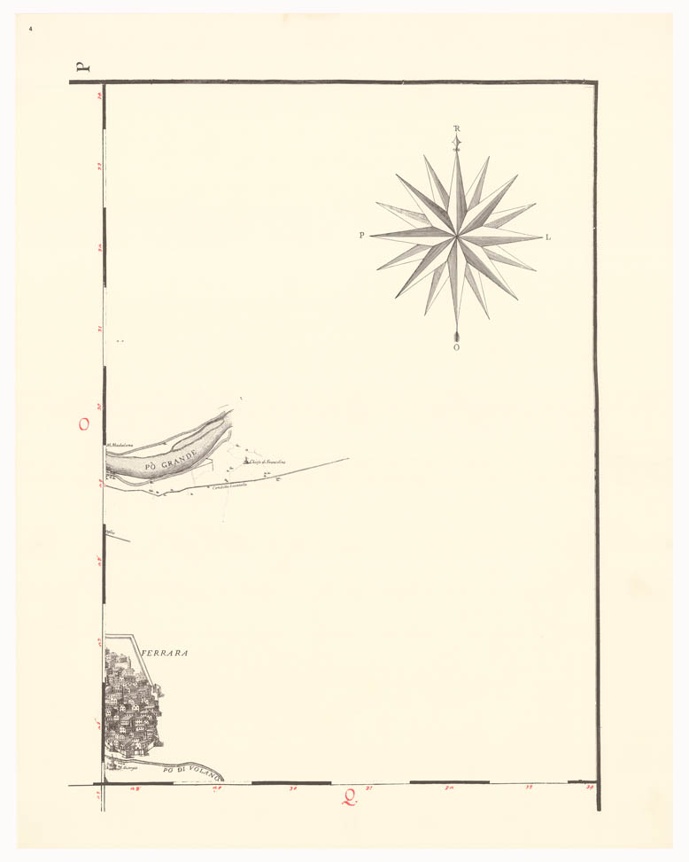 (N:8240) CARTA TOPOGRAFICA DI TUTTA LA PIANURA BOLOGNESE - Tavola 4 (B0002289) Carte e stampe antiche: riproduzione a colori su carta (formato A1)