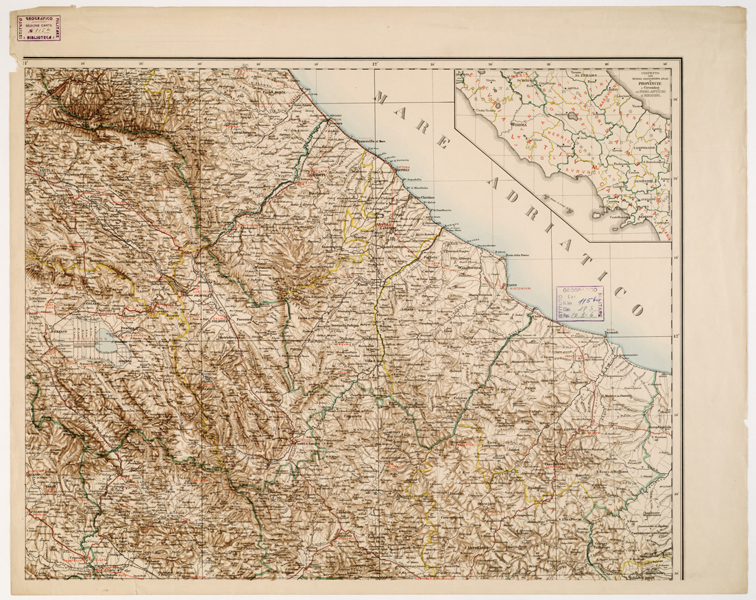 (N:8246) CARTA COROGRAFICA ED ARCHEOLOGICA DELL'ITALIA CENTRALE OSSIA ANTICO LAZIO, CAMPANIA, SANNIO CON PARTI MERIDIONALI DELLA SABINA ED ETRURIA - Foglio 2 (B0002442) Carte e stampe antiche: riproduzione a colori su carta (formato A1)
