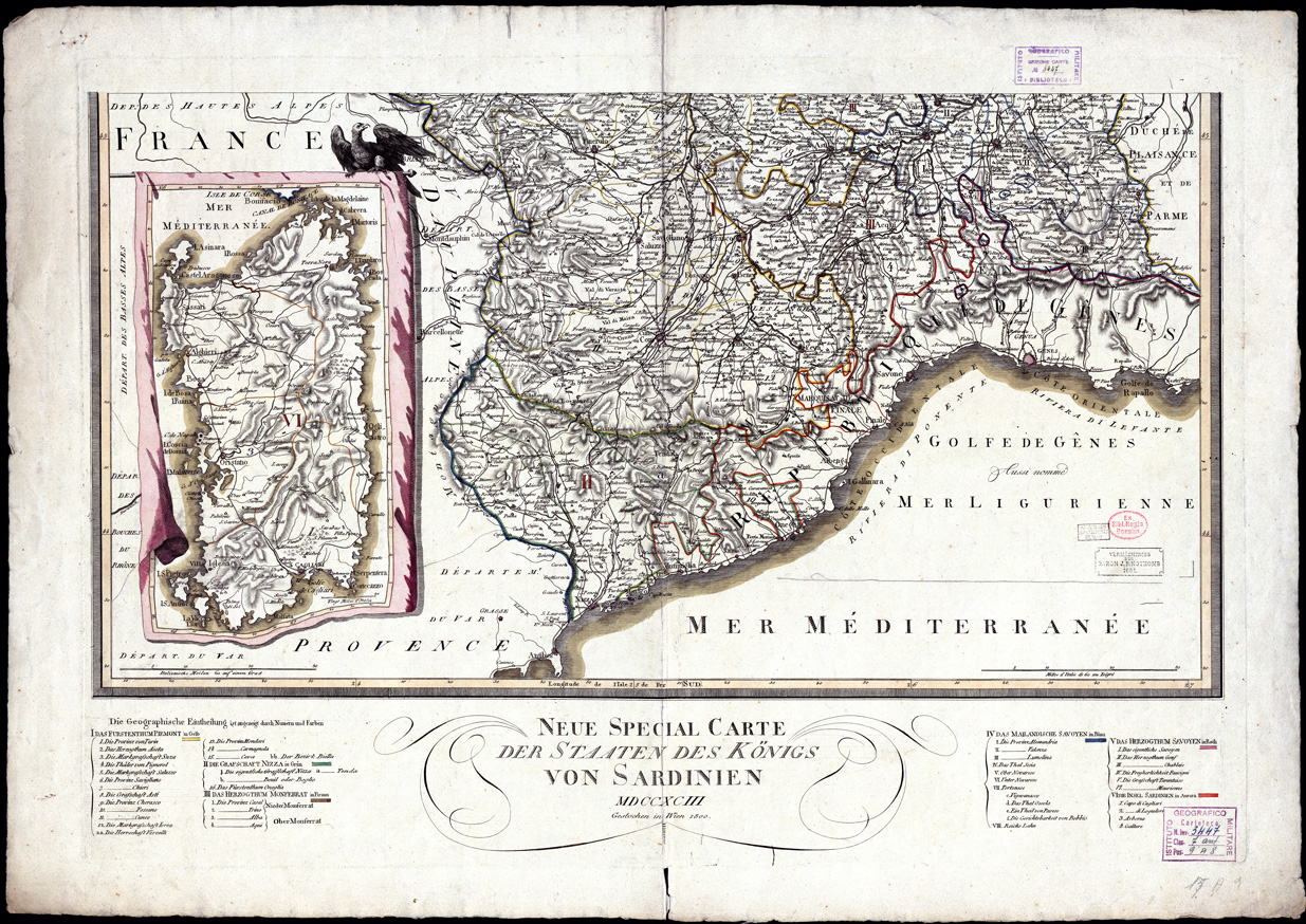 (N:12971) NOUVELLE CARTE CHOROGRAPHIQUE DES ETATS... - Foglio 2 (B0004170) Carte e stampe antiche: riproduzione a colori su carta (formato A1)