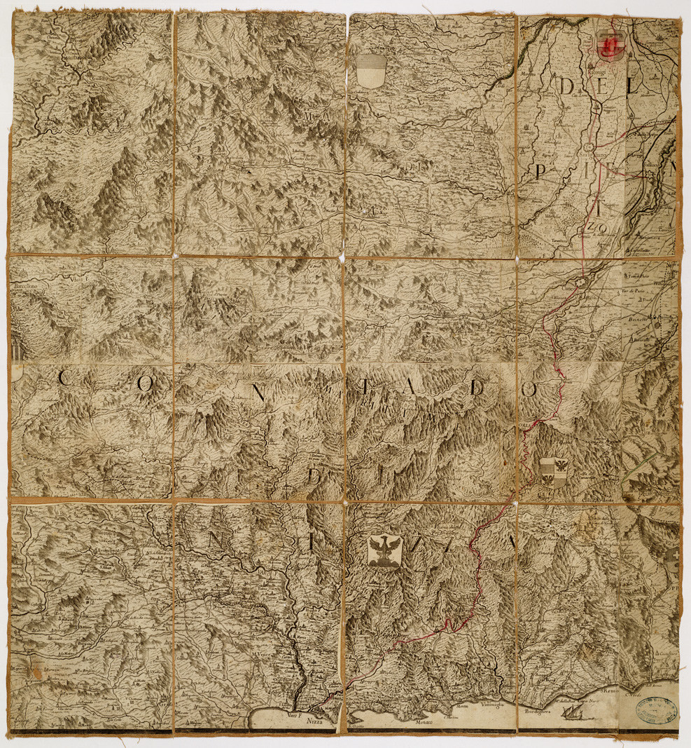 (N:791) CARTA COROGRAFICA DEGLI STATI DI S. M. IL RE DI SARDEGNA DATA IN LUCE DALL'INGEGNERE BORGONIO NEL 1683 CORRETTA ED ACCRESCIUTA NELL'ANNO 1772 - Foglio 10 (B0004554) Carte e stampe antiche: riproduzione a colori su carta (formato A1)