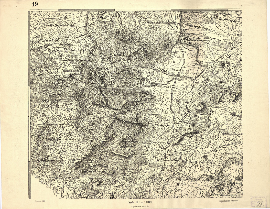 (N:6925) CARTA TOPOGRAFICA DELL'ARCIPELAGO DELLA MADDALENA... - Foglio 19 (B0004706) Carte e stampe antiche: riproduzione a colori su carta (formato A1)