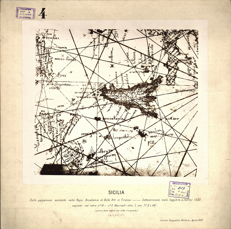 (N:15862) SICILIA (B0005420) Carte e stampe antiche: riproduzione a colori su carta (formato A1)
