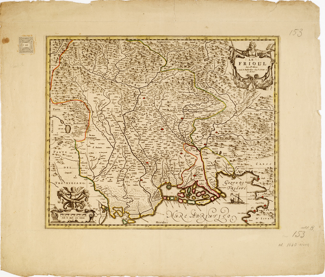 (N:11441) LE FRIOUL .PAR MR. BLAEU. SE VEND A AMSTERDAM CHEZ I. COVENS ET C. MORTIER (s. d.). (B0005529) Carte e stampe antiche: riproduzione a colori su carta (formato A1)