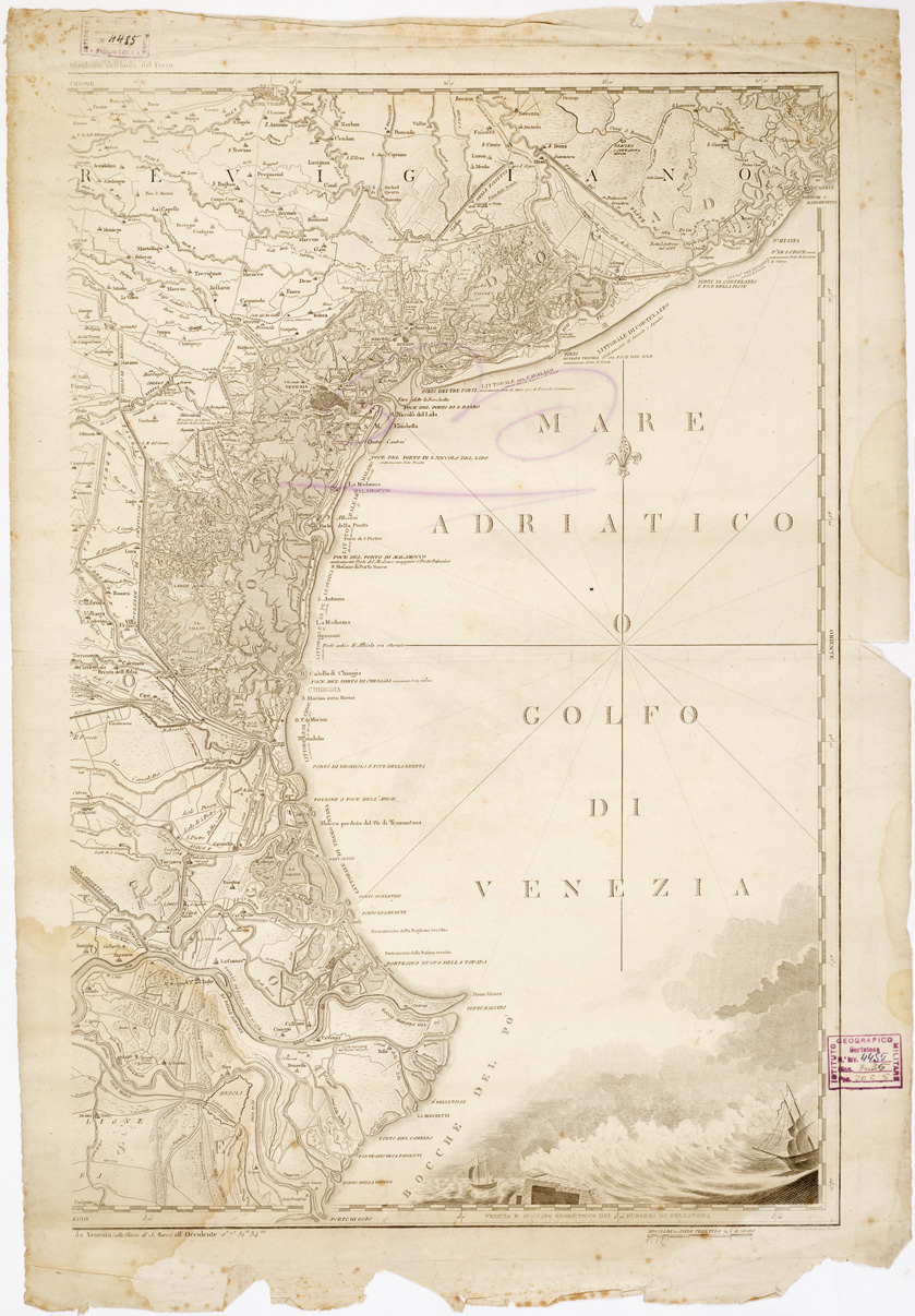 (N:12612) MAPPA DEL PADOVANO DEL POLESINE DI ROVIGO DEL DOGADO DELLA PARTE MERIDIONALE DEL VICENTINO DEL TREVIGIANO E DELLA PARTE SETTENTRIONALE DEL FERRARESE... - Foglio 2 (B0005634) Carte e stampe antiche: riproduzione a colori su carta (formato A1)
