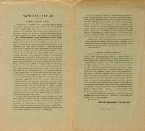(N:11280) LA REGIONE VENETA E LE ALPI NOSTRE - DALL'ADIGE AL QUARNARO - CARTA ETNICO LINGUISTICA - 2a edizione (B0005938, B0005940, B0005941) Carte e stampe antiche: riproduzione a colori su carta (formato A1)