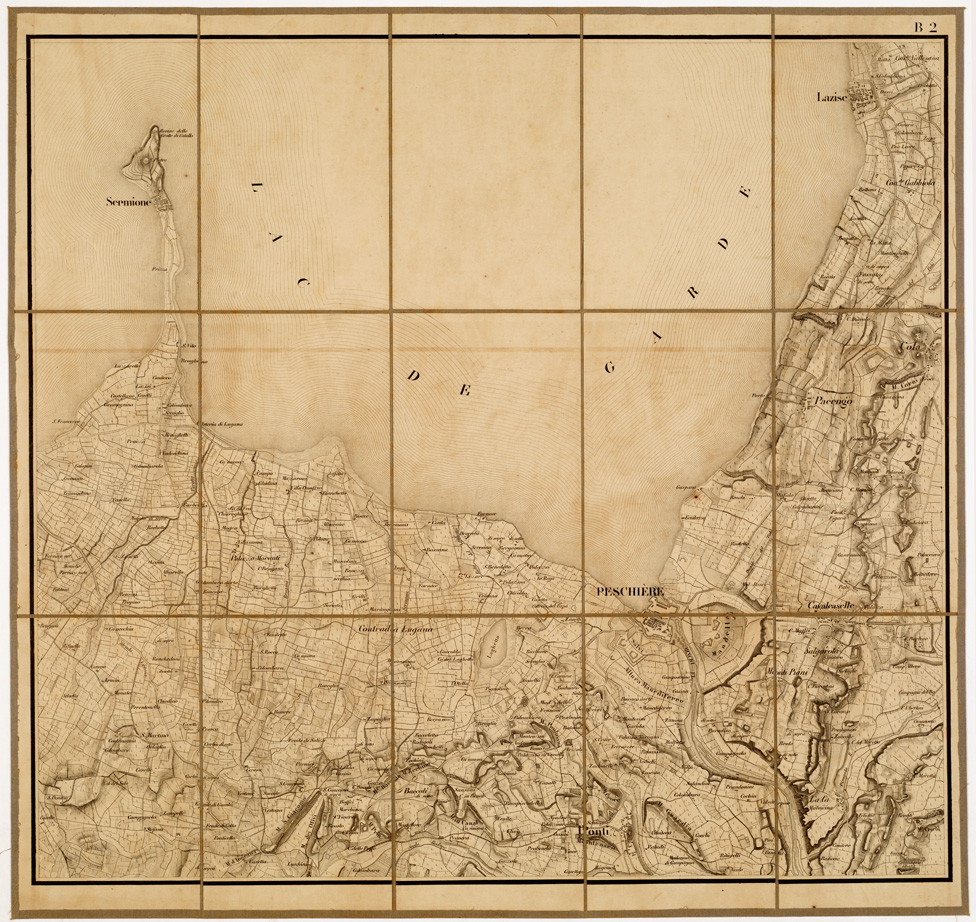 (N:8614) CARTE POUR SERVIR A L'INTELLIGENCE DES OPERATIONS MILITAIRES ENTRE LA CHIESE ET L'ADIGE...(LOMBARDO VENETO) - Foglio B2 (B0006320) Carte e stampe antiche: riproduzione a colori su carta (formato A1)