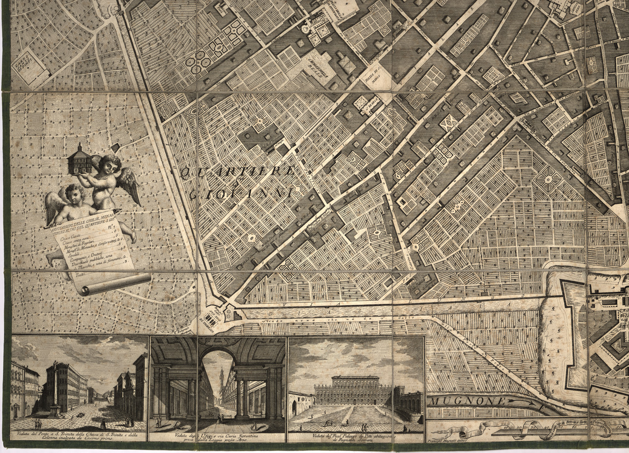 (N:13604) PIANTA DELLA CITTA' DI FIRENZE RILEVATA ESATTAMENTE NELL'ANNO 1783 E DEDICATA A S. A. R. PIETRO LEOPOLDO P. R. DI UNGH. E DI BOE. E GRANDUCA DI TOSCANA (B0007002, B0007003, B0007004, B0007005, B0007006, B0007007, B7002-7) Carte e stampe antiche: riproduzione a colori su carta (formato A1)