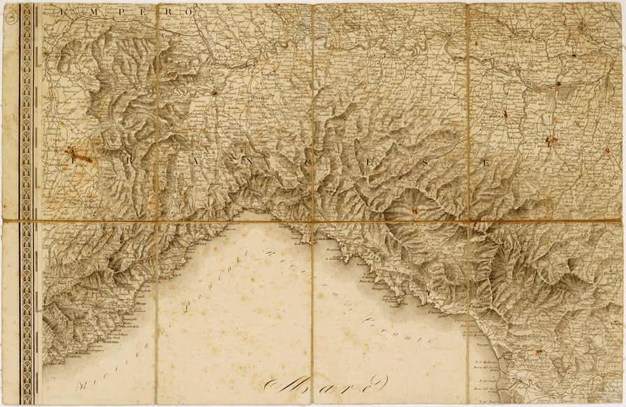 (N:744) CARTA AMMINISTRATIVA DEL REGNO D'ITALIA... - Foglio 3 (B0007555) Carte e stampe antiche: riproduzione a colori su carta (formato A1)
