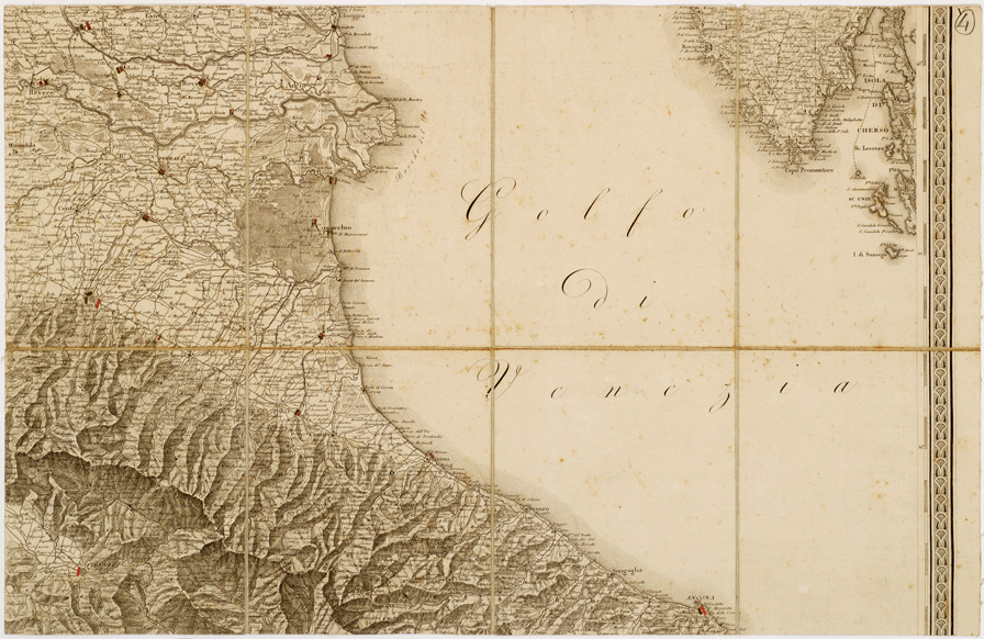 (N:745) CARTA AMMINISTRATIVA DEL REGNO D'ITALIA... - Foglio 4 (B0007556) Carte e stampe antiche: riproduzione a colori su carta (formato A1)