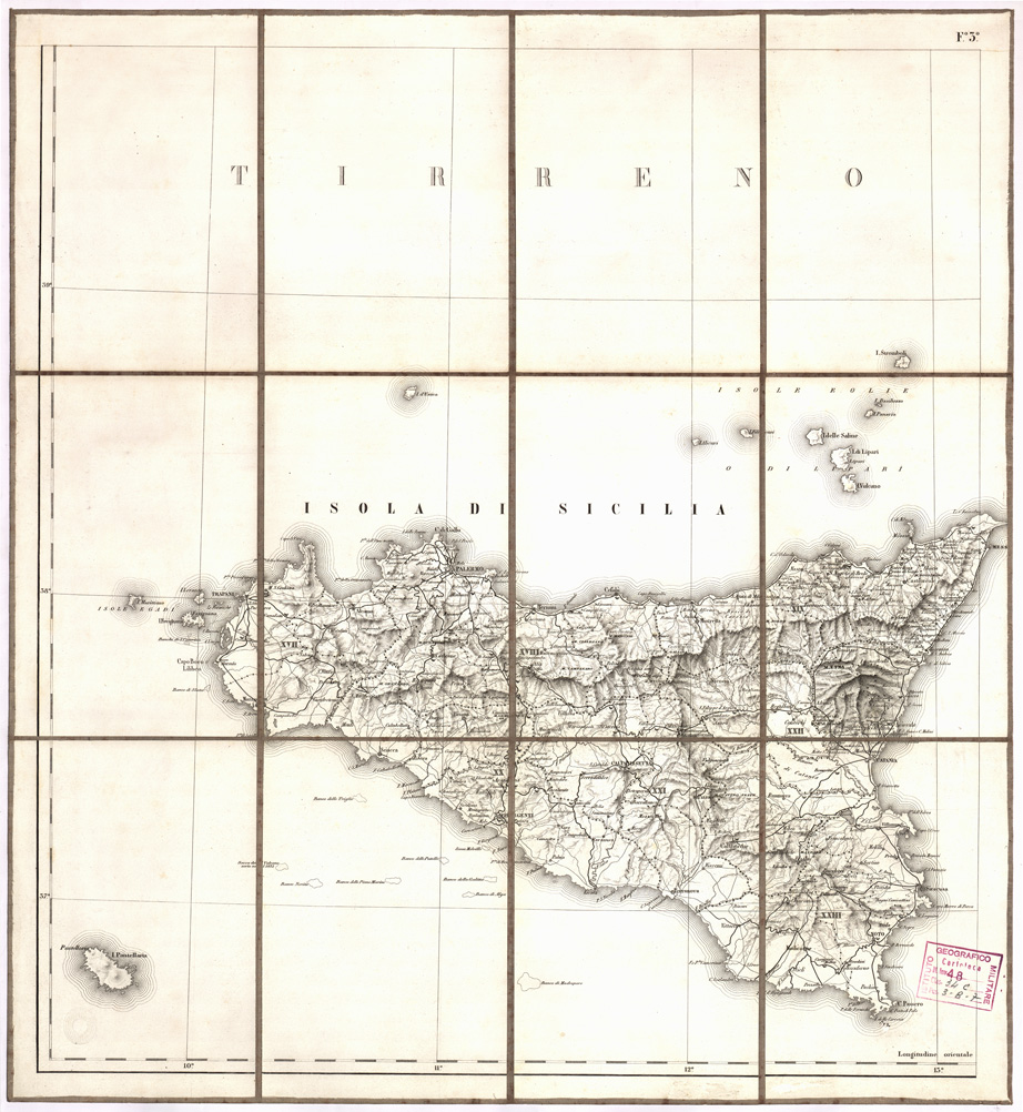 (N:3541) CARTA DELLA PROVINCIE MERIDIONALI D'ITALIA... - Foglio 3 (B0007702) Carte e stampe antiche: riproduzione a colori su carta (formato A1)