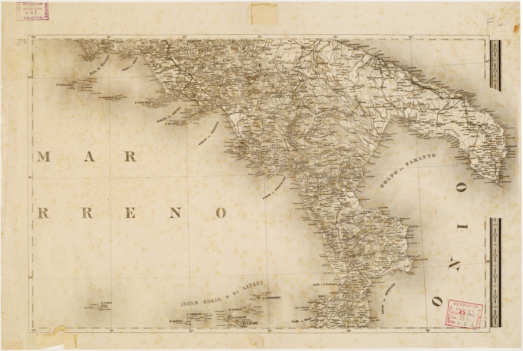 (N:5904) CARTA STRADALE E POSTALE DELL'ITALIA... - Foglio 6 (B0008027) Carte e stampe antiche: riproduzione a colori su carta (formato A1)