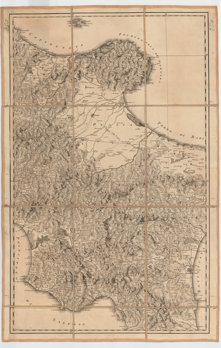 (N:5475) CARTA GEOGRAFICA DELLA SICILIA PRIMA O SIA REGNO DI NAPOLI (B0008150) Carte e stampe antiche: riproduzione a colori su carta (formato A1)