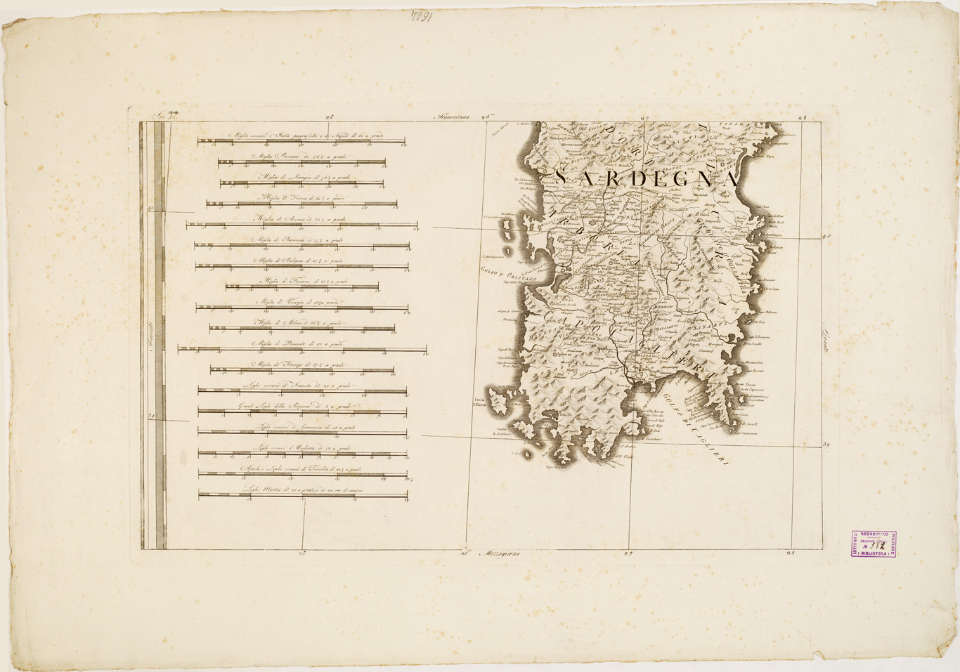 (N:4840) CARTA GENERALE DELL'ITALIA... - Tavola 10 (B0008210) Carte e stampe antiche: riproduzione a colori su carta (formato A1)