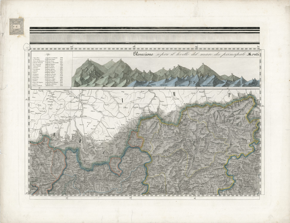 (N:10466) GRAN CARTA D'ITALIA DISEGNATA ED INCISA COLLA SCORTA DELLE OPERE PIU' RECENTI ED ACCREDITATE DI GEOGRAFIA PUBBLICATA PER CURA DI G. CIVELLI E COMP. ... - Foglio 2 - Sondrio, Bolzano (B0008289) Carte e stampe antiche: riproduzione a colori su carta (formato A1)
