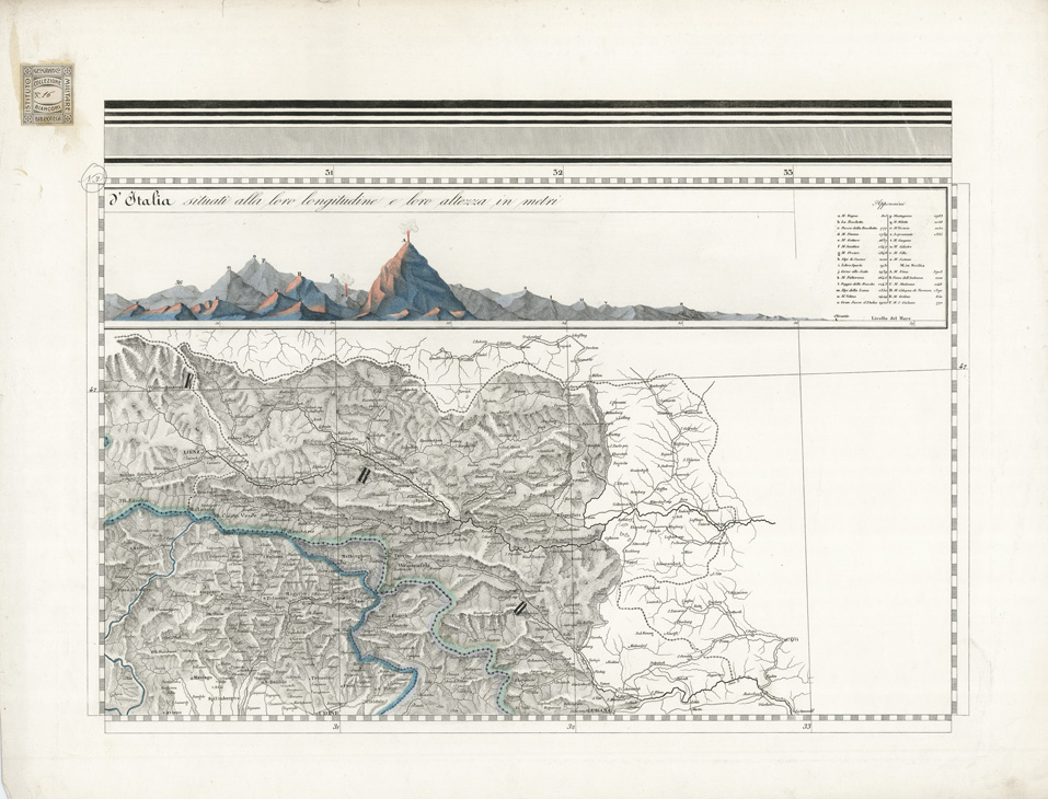(N:10476) GRAN CARTA D'ITALIA DISEGNATA ED INCISA COLLA SCORTA DELLE OPERE PIU' RECENTI ED ACCREDITATE DI GEOGRAFIA PUBBLICATA PER CURA DI G. CIVELLI E COMP. ... - Foglio 3 - Udine, Gorizia (B0008290) Carte e stampe antiche: riproduzione a colori su carta (formato A1)