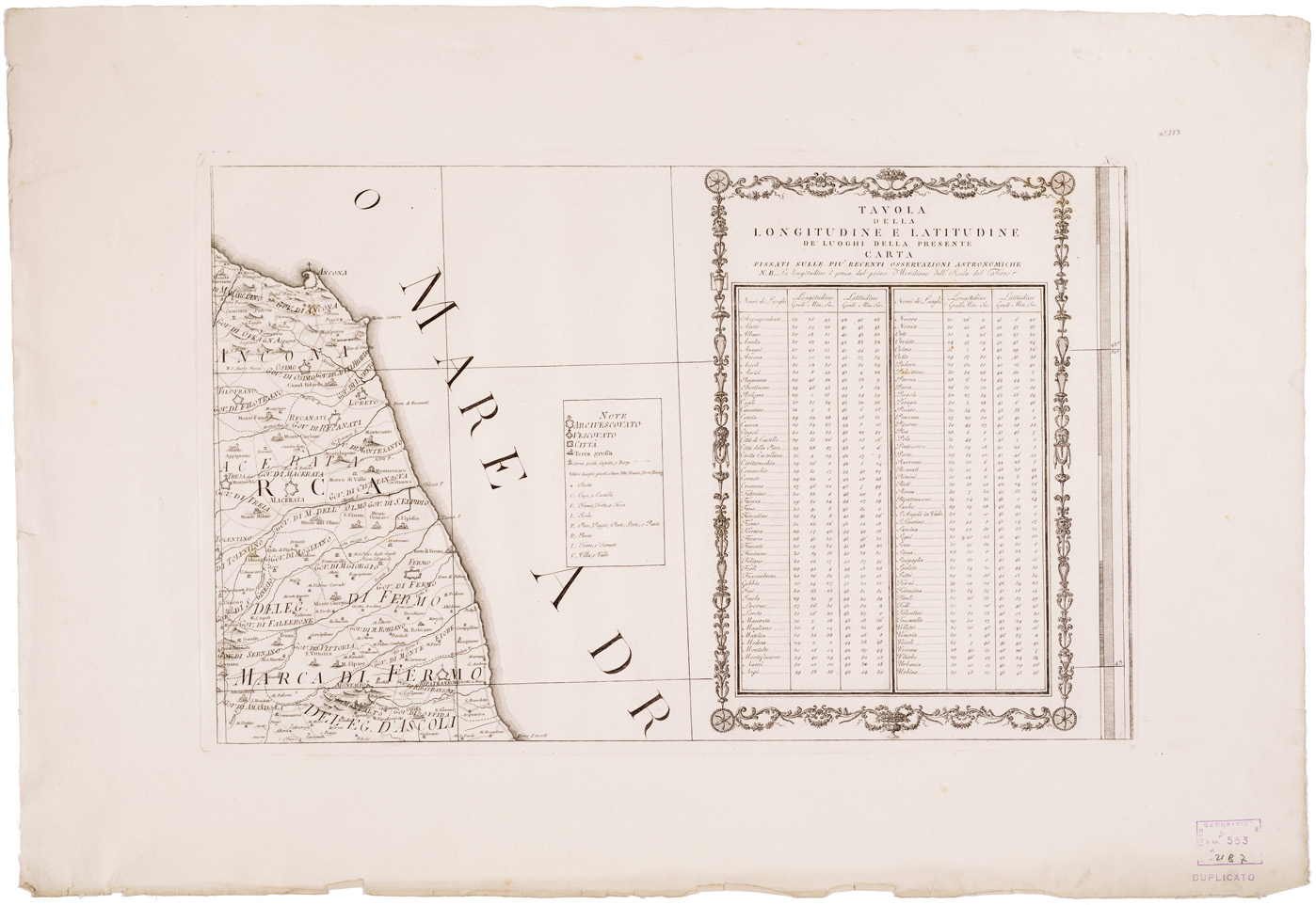 (N:11639) LO STATO ECCLESIASTICO DIVISO NELLE SUE LEGAZIONI E DELEGAZIONI... - Foglio 9 (B0008436) Carte e stampe antiche: riproduzione a colori su carta (formato A1)