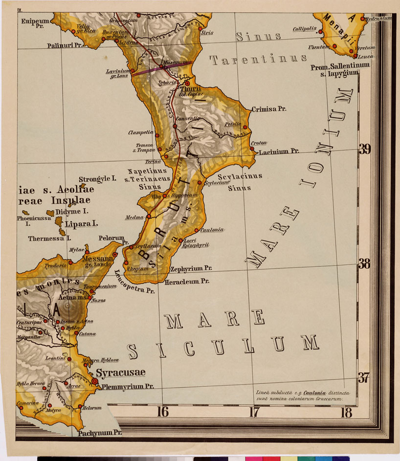 (N:16415) ITALIA TABULAE MAXIMAE... - Foglio 9 (B0008506) Carte e stampe antiche: riproduzione a colori su carta (formato A1)