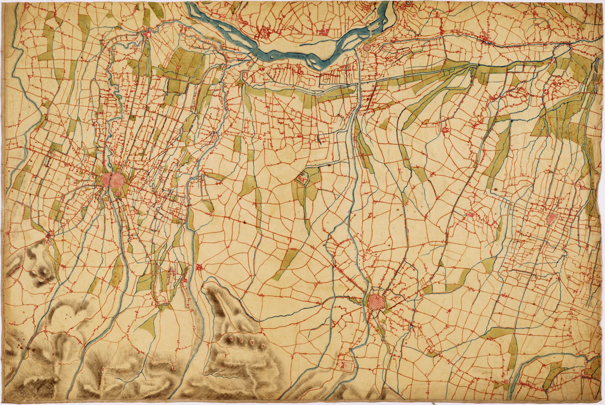 (N:8575) CARTE DU THEATRE DE LA GUERRE EN ITALIE EN 1733 ET 34 - Tavola 5 (B0008723) Carte e stampe antiche: riproduzione a colori su carta (formato A1)
