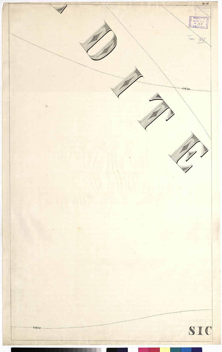 (N:5580) CARTA ITINERARIA... - Tavola XV (B0009131) Carte e stampe antiche: riproduzione a colori su carta (formato A1)