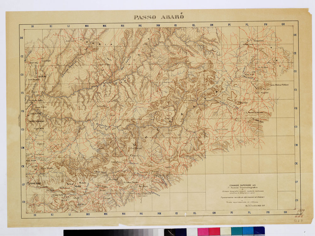 (N:13210) PASSO ABARO' (B0009363) Carte e stampe antiche: riproduzione a colori su carta (formato A1)