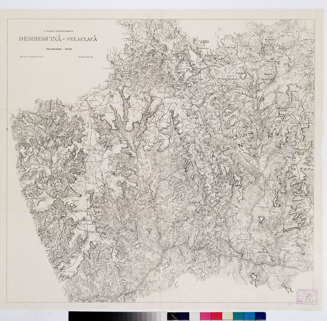 (N:9297) DEBEMGUINA' SELACLA' (B0009490) Carte e stampe antiche: riproduzione a colori su carta (formato A1)