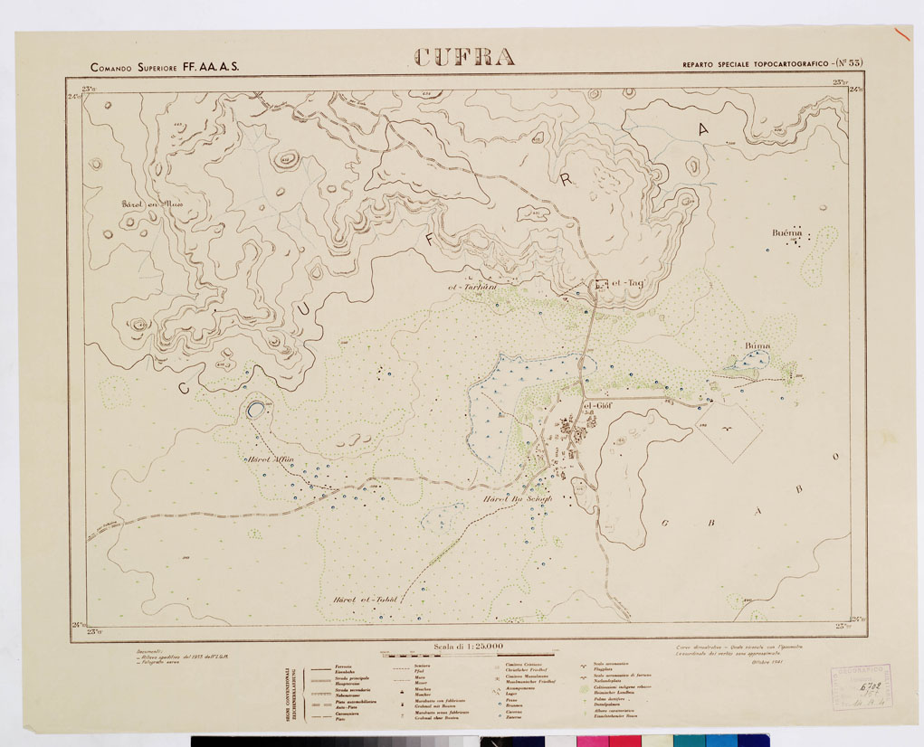 (N:9279) CUFRA (B0009544) Carte e stampe antiche: riproduzione a colori su carta (formato A1)