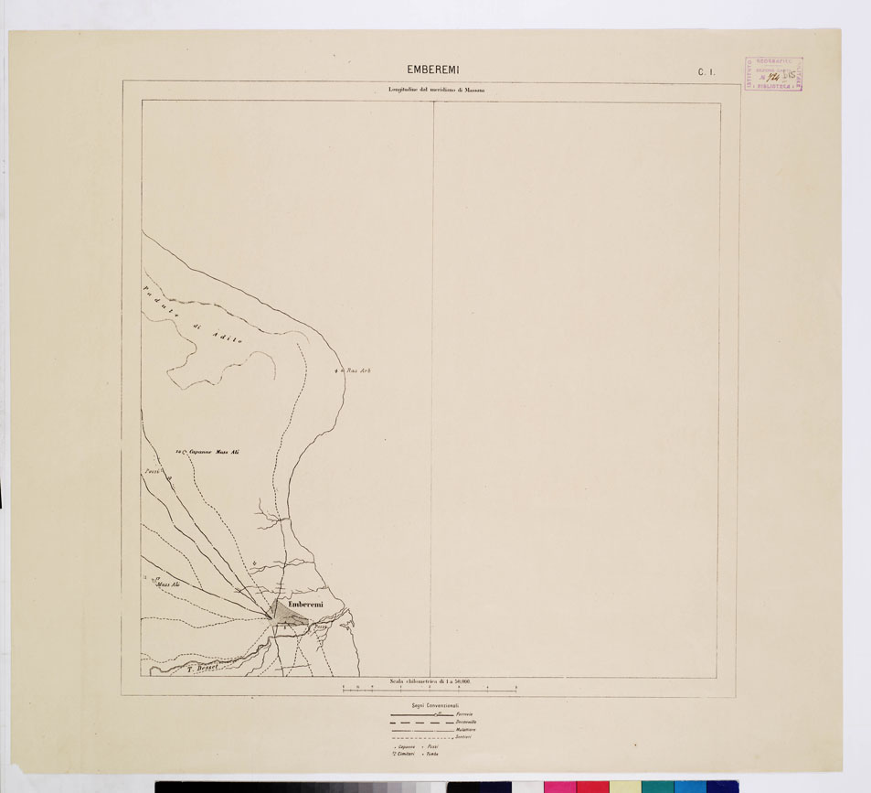 (N:7567) EMBEREMI C 1 (B0010379) Carte e stampe antiche: riproduzione a colori su carta (formato A1)