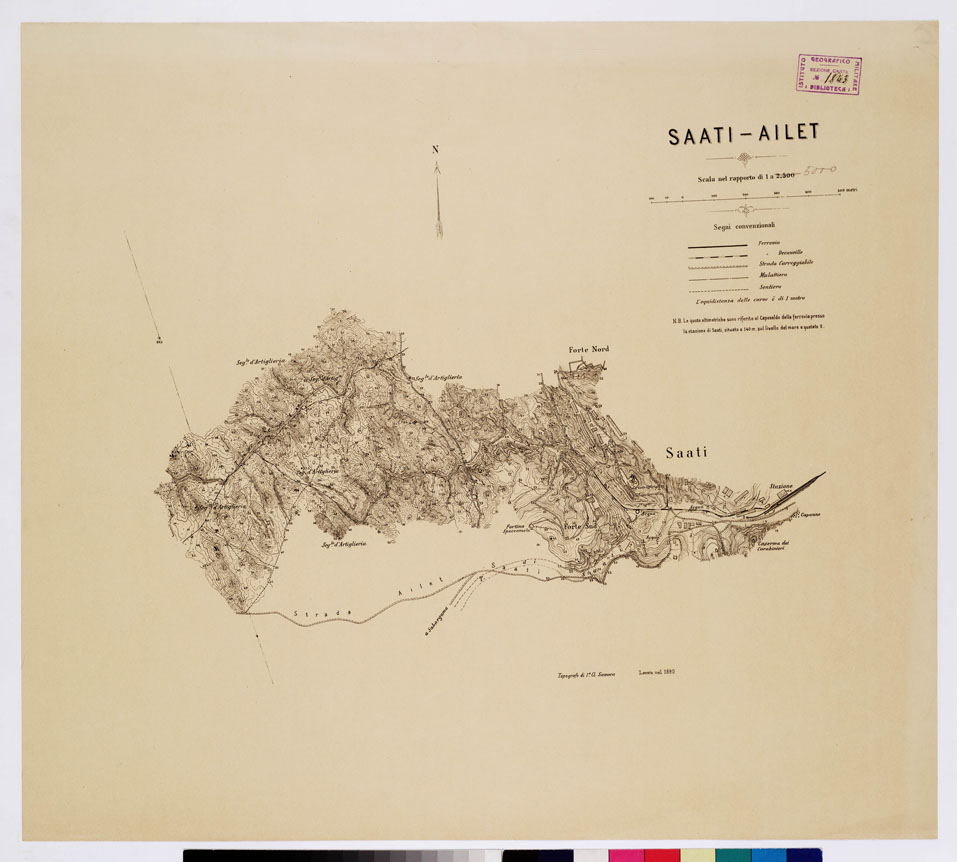 (N:15660) SAATI AILET - Foglio 1 (B0010393) Carte e stampe antiche: riproduzione a colori su carta (formato A1)