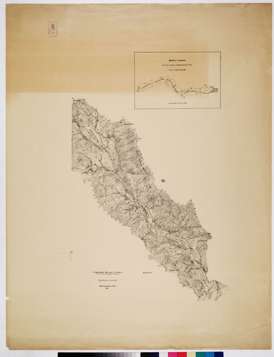 (N:15662) SAATI AILET - Foglio 3 (B0010395) Carte e stampe antiche: riproduzione a colori su carta (formato A1)