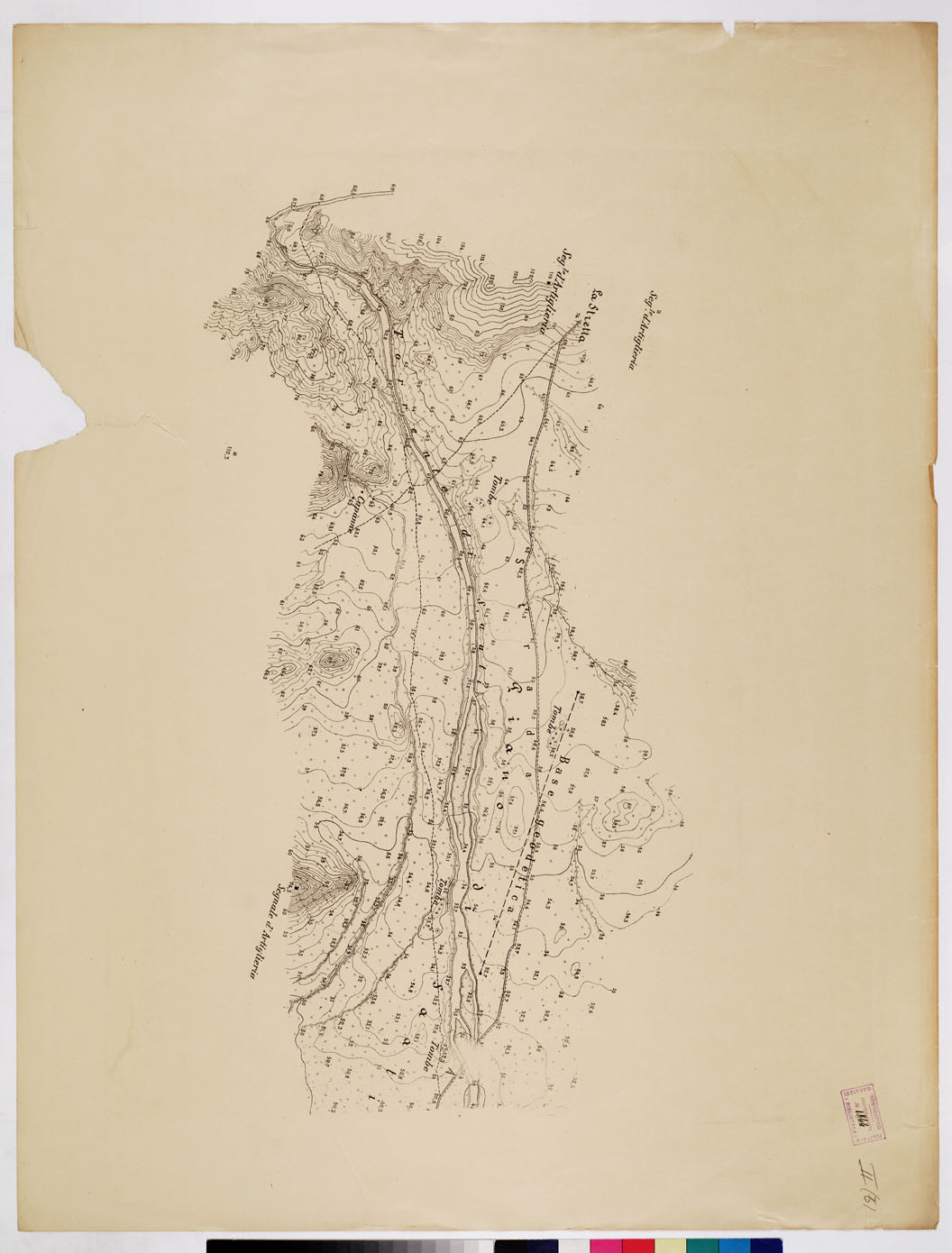 (N:15659) SAATI AILET (INGRANDIMENTO DI DUE FOGLI DELLA CARTA CON INV. 1843) - Foglio 2 (B)... (B0010402) Carte e stampe antiche: riproduzione a colori su carta (formato A1)
