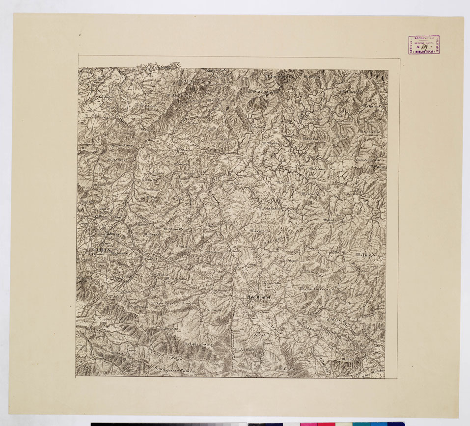 (N:8909) COLONIA ERITREA - REGIONE GHENGHEREN-CHEREN-VALLE GULA-SCIOTEL - Foglio 9 (B0010670) Carte e stampe antiche: riproduzione a colori su carta (formato A1)
